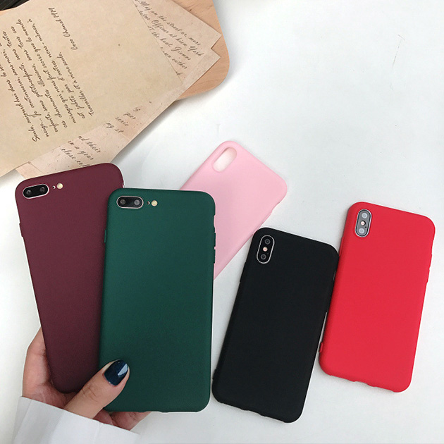 เคสซิลิโคนนิ่ม ผิวเรียบ iPhone